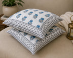 Neel Kamal Handblock Printed percale cotton Cushion Cover 16x16