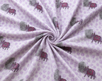 Maharaja Elephant Print Premium Cotton Double Bedsheet with 2 Pillow Covers (108x108 Super King Size)