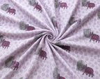 Maharaja Elephant Print Premium Cotton Double Bedsheet with 2 Pillow Covers (108x108 Super King Size)