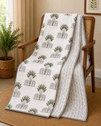 Gaj Vatika Hand Block Print Reversible Single Bed Dohar | 100% Cotton | Soft Lightweight Quilt
