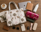 The Ranthambore Quilted Hand-Block Printed Cotton Tote Bag